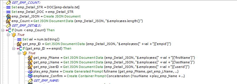 Loading source JSON DB document
